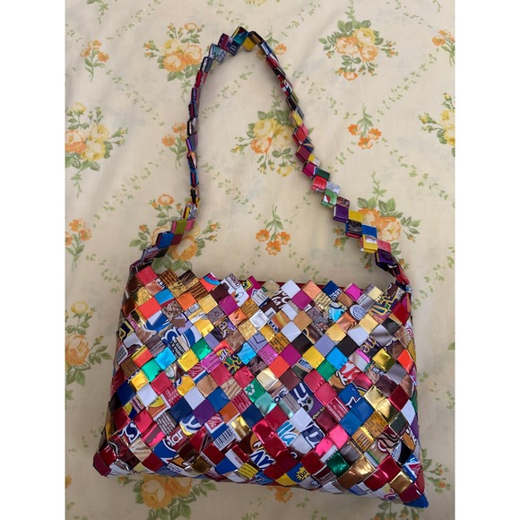 Handmade Handbags - Fun Colorful Wrapper Shoulder Bag
